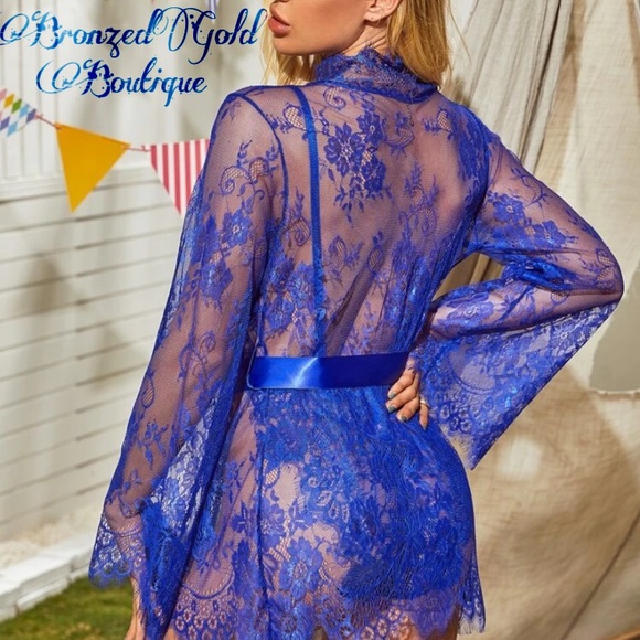 💙Teddy Bodysuit with Robe💙 - Picture 3 of 5